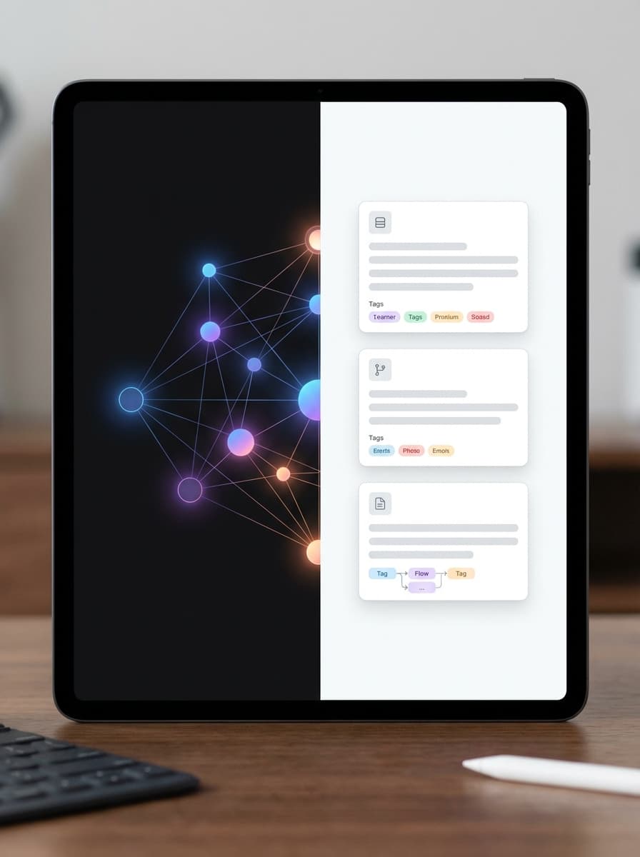Vista conceptual de memoria y flujos de trabajo de Empresa Inteligente OS